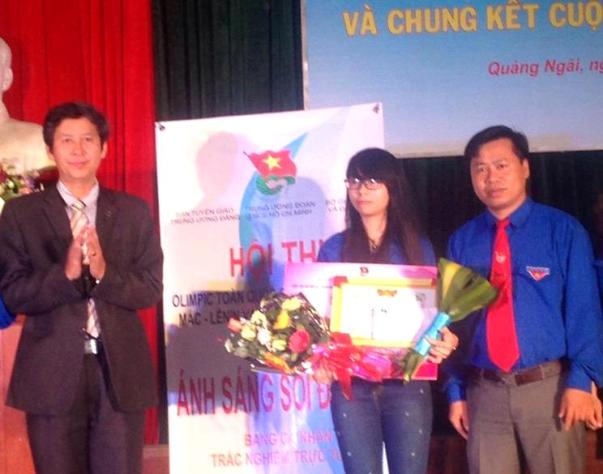 thí sinh đạt giải nhất Nguyễn Thị Thanh Ngọc